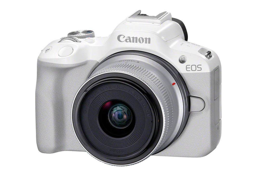 EAN 4549292205282 - Canon EOS R50, White + RF-S 18-45mm F4.5-6.3 IS STM Kit MILC 24,2 MP CMOS 6000 x 4000 Pixeles Blanco imagen 9