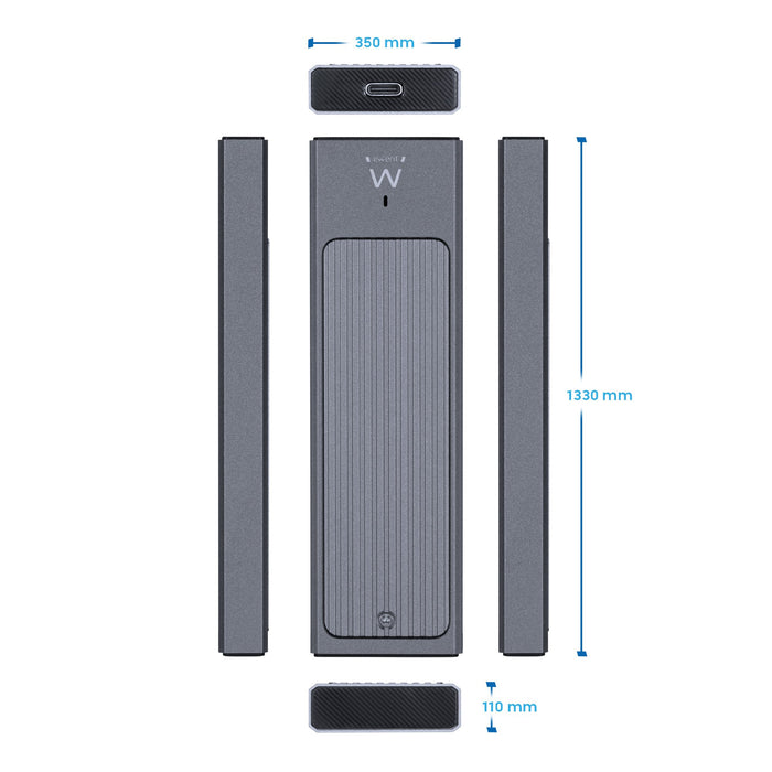 EAN 8052101433241 - Ewent EW7022 caja para disco duro externo Caja externa para unidad de estado sólido (SSD) Gris M.2 imagen 3