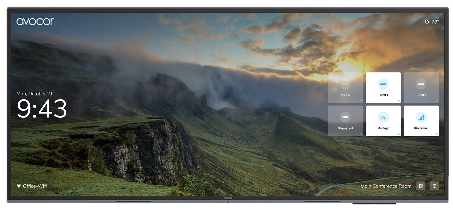 EAN 858323007714 - Avocor AVL-1050-T 5K touch pizarra blanca interactiva 2,67 m (105") 5120 x 2160 Pixeles Acero pulido imagen 1