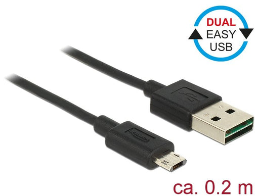 EAN 4043619848041 - DeLOCK 84804 cable USB USB 2.0 0,2 m USB A Micro-USB B Negro imagen 1