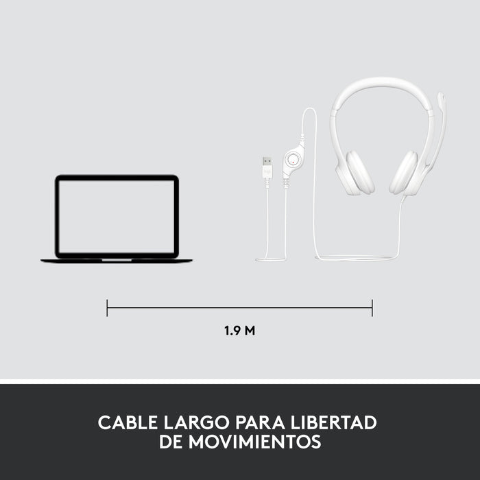 EAN 5099206107304 - Logitech 981-001286 auricular y casco Auriculares Alámbrico Diadema Oficina/Centro de llamadas USB tipo A imagen 12