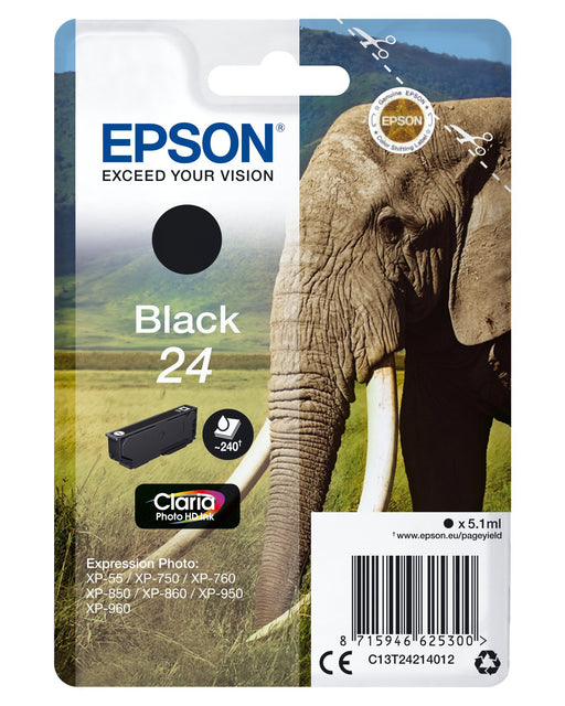 EAN 8715946625300 - Epson Elephant C13T24214012 cartucho de tinta 1 pieza(s) Original Rendimiento estándar imagen 1