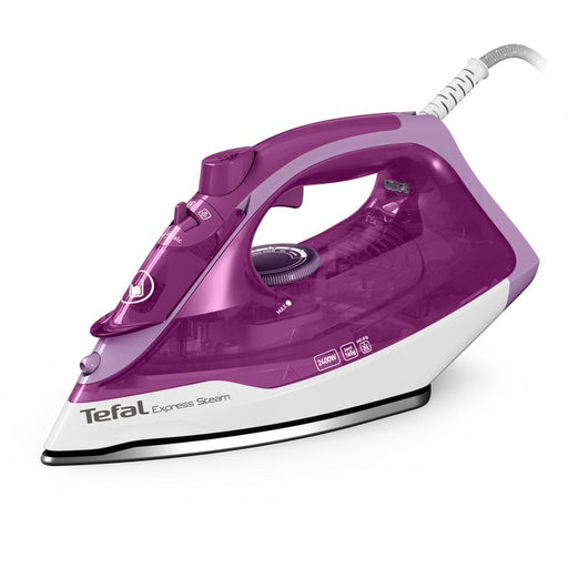 EAN 3121040081921 - Tefal FV2836 Plancha vapor-seco Suela de cerámica 2400 W Púrpura, Blanco imagen 1