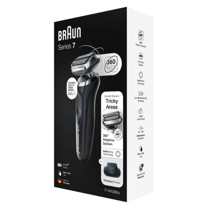 EAN 4210201433828 - Braun Series 7 71-N1200s Máquina de afeitar de láminas Recortadora Acero inoxidable imagen 7