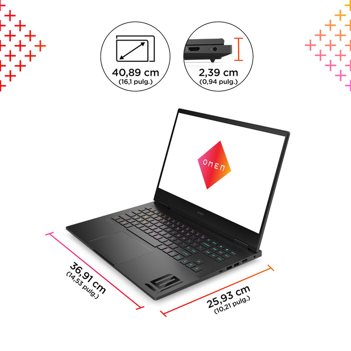 EAN 197961140149 - HP OMEN 16-wd0008ns Intel® Core™ i7 i7-13620H Portátil 40,9 cm (16.1") Full HD 32 GB DDR5-SDRAM 1 TB SSD N imagen 6