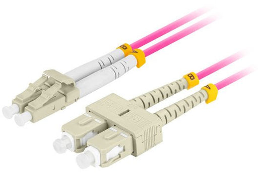 EAN 5901969440133 - Lanberg FO-LUSU-MD41-0010-VT Cable de fibra óptica e InfiniBand 1 m LC SC LC/SC Violeta imagen 1