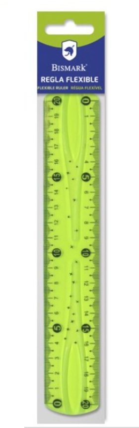 EAN 8430173247384 - Bismark 324738 cirterio Regla de escritorio 200 mm Cloruro de polivinilo (PVC) Verde 1 pieza(s) imagen 1