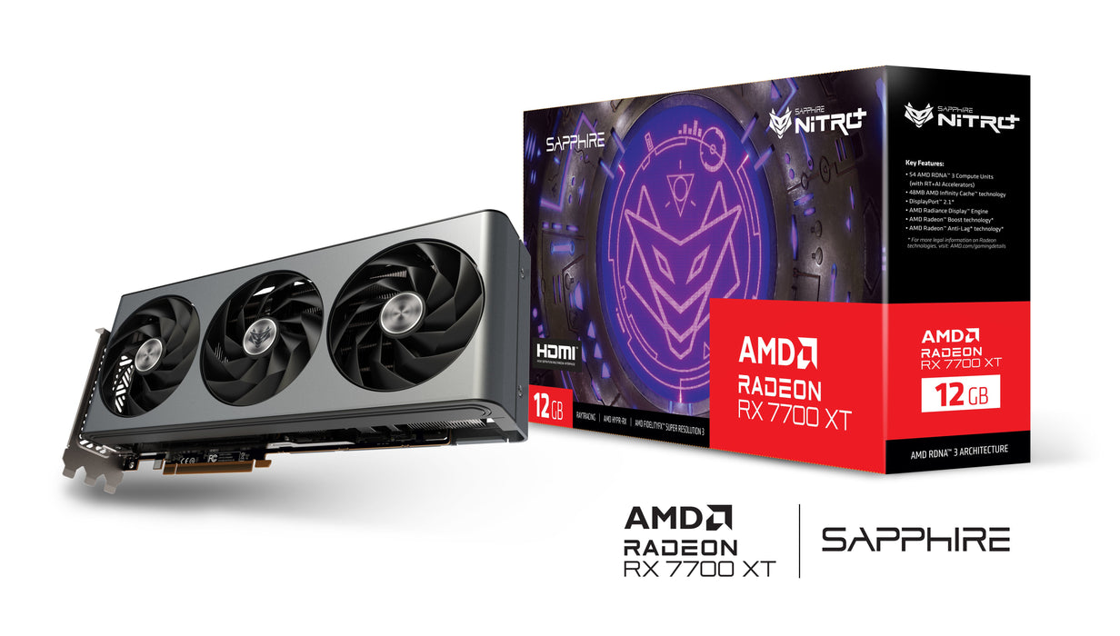EAN 4895106294370 - Sapphire NITRO+ Radeon RX 7700 XT AMD 12 GB GDDR6 imagen 8