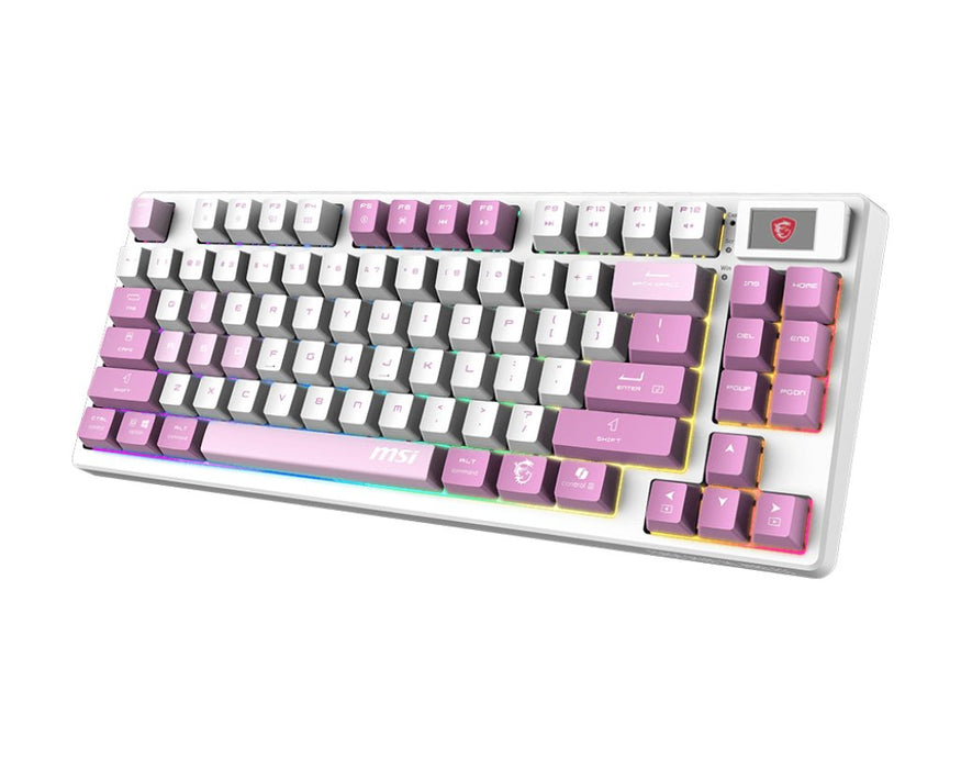 EAN 4711377307178 - MSI FORGE GK600 TKL WIRELESS VIOLET teclado Juego USB + Bluetooth QWERTY Inglés del Reino Unido Rosa, Vio imagen 3