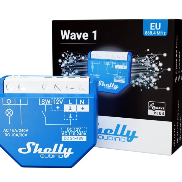 EAN 3800235269039 - Shelly Qubino Wave 1 Interruptor inteligente Azul imagen 5