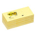 EAN 0021200003226 - Post-It Notes, 1.5 in x 2 in, Canary Yellow, 12 Pads/Pack nota autoadhesiva Amarillo 100 hojas Autoadhesi imagen 1