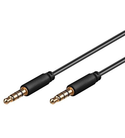 EAN 4040849638329 - Goobay AVK 182-0300 mini cable de audio 3 m 3,5mm Negro imagen 1