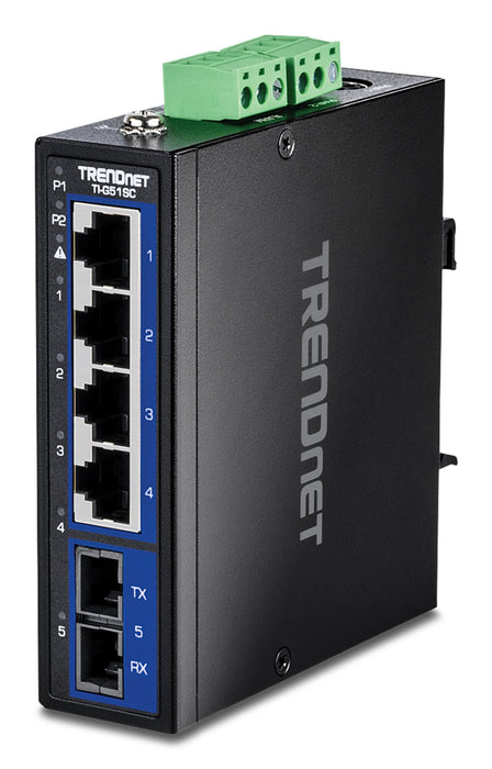 EAN 0710931162844 - Trendnet TI-G51SC switch No administrado Gigabit Ethernet (10/100/1000) Negro imagen 1