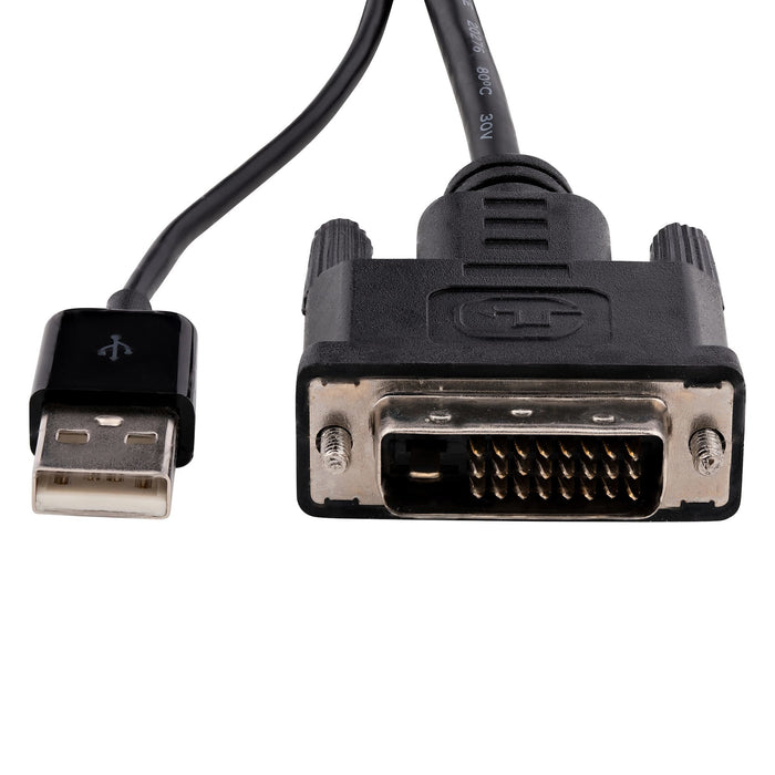 EAN 0065030875851 - StarTech.com DVI2DP2 adaptador de cable de vídeo 0,254 m Negro imagen 3