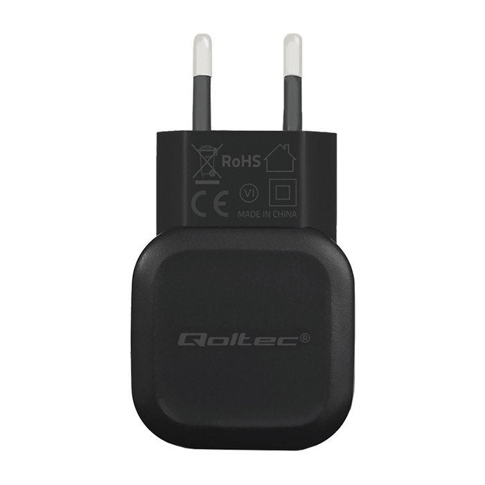 EAN 5901878501956 - Qoltec 50195 cargador de dispositivo móvil Smartphone, Tableta Negro Corriente alterna, CC, USB Interior imagen 2