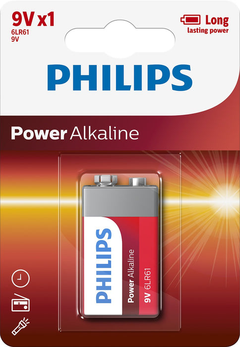 EAN 8712581550042 - Philips Power Alkaline 6LR61P1B/10 pila doméstica Batería de un solo uso 6LR61, 9V Alcalino imagen 2