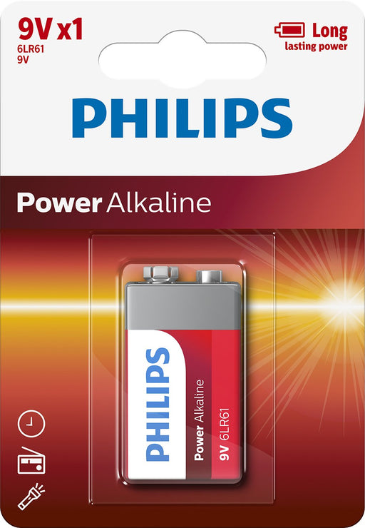 EAN 8712581550042 - Philips Power Alkaline 6LR61P1B/10 pila doméstica Batería de un solo uso 6LR61, 9V Alcalino imagen 2