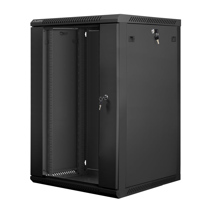 EAN 5901969403237 - Lanberg WF01-6618-10B armario rack 18U Bastidor de pared Negro imagen 1