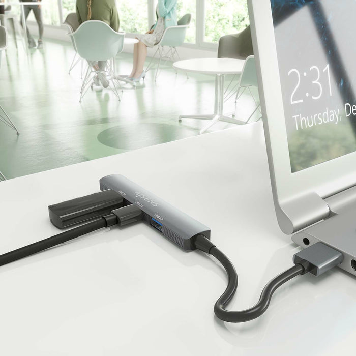 EAN 8435739901137 - AISENS A106-0859 hub de interfaz USB 3.2 Gen 1 (3.1 Gen 1) Type-A 5000 Mbit/s imagen 4