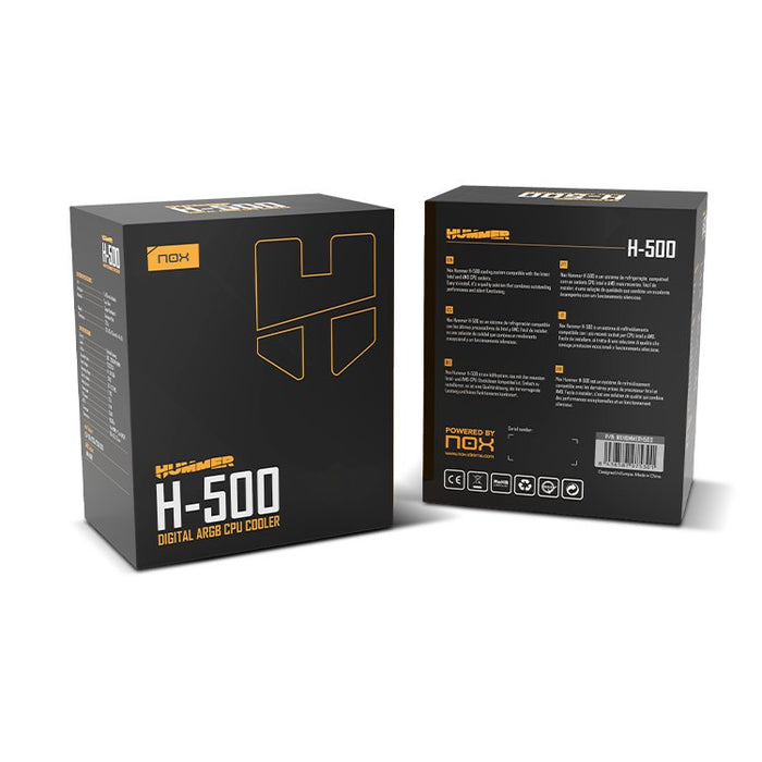 EAN 8436587975301 - NOX Hummer H-500 Procesador Refrigerador de aire 12 cm Negro imagen 8