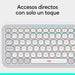 EAN 5099206127456 - Logitech 920-013069 teclado Universal Bluetooth QWERTY Español Naranja, Blanco imagen 9