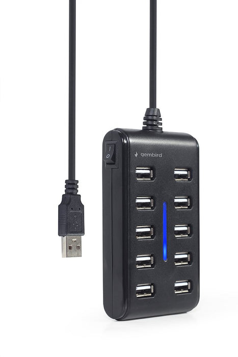 EAN 8716309124638 - Gembird UHB-U2P10P-01 hub de interfaz USB 2.0 Type-A Negro imagen 4