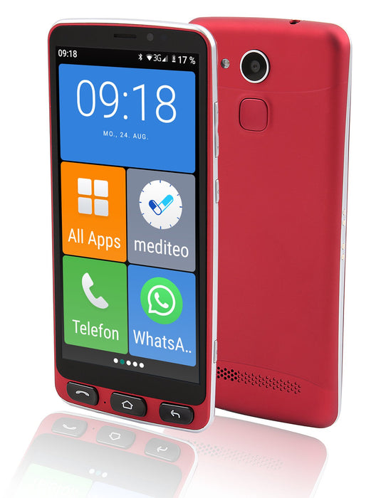 EAN 4030152022878 - Olympia Neo 14 cm (5.5") SIM doble Android 10 4G USB Tipo C 2 GB 16 GB 2400 mAh Negro, Rojo imagen 1