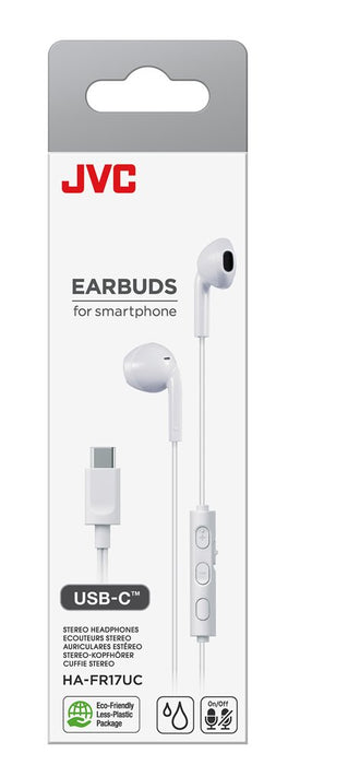EAN 4975769477614 - JVC HA-FR17UC Auriculares Alámbrico Dentro de oído Llamadas/Música USB Tipo C Blanco imagen 2