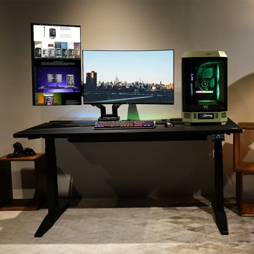 EAN 4711475641884 - Thermaltake GEA-MSR-DMSBLK-01 soporte para monitor 88,9 cm (35") Escritorio Negro, Gris imagen 6