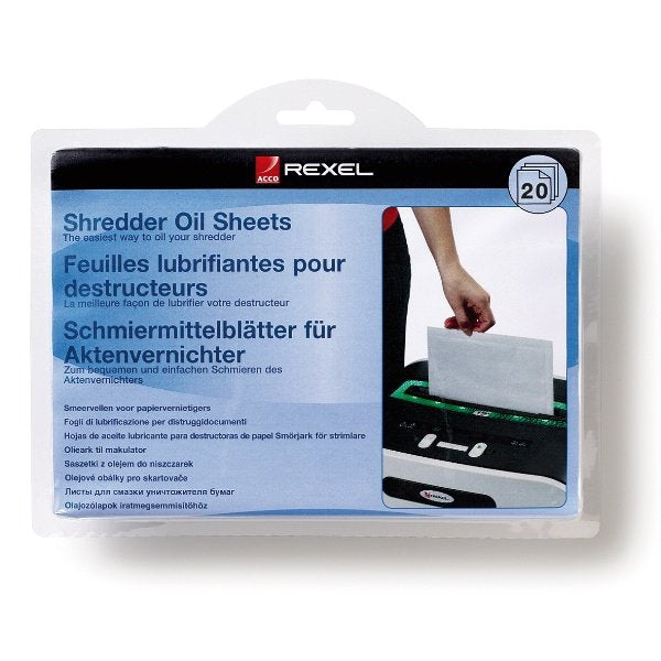 EAN 5028252248037 - Rexel Shredder Oil Sheets (20) 20 pieza(s) imagen 1
