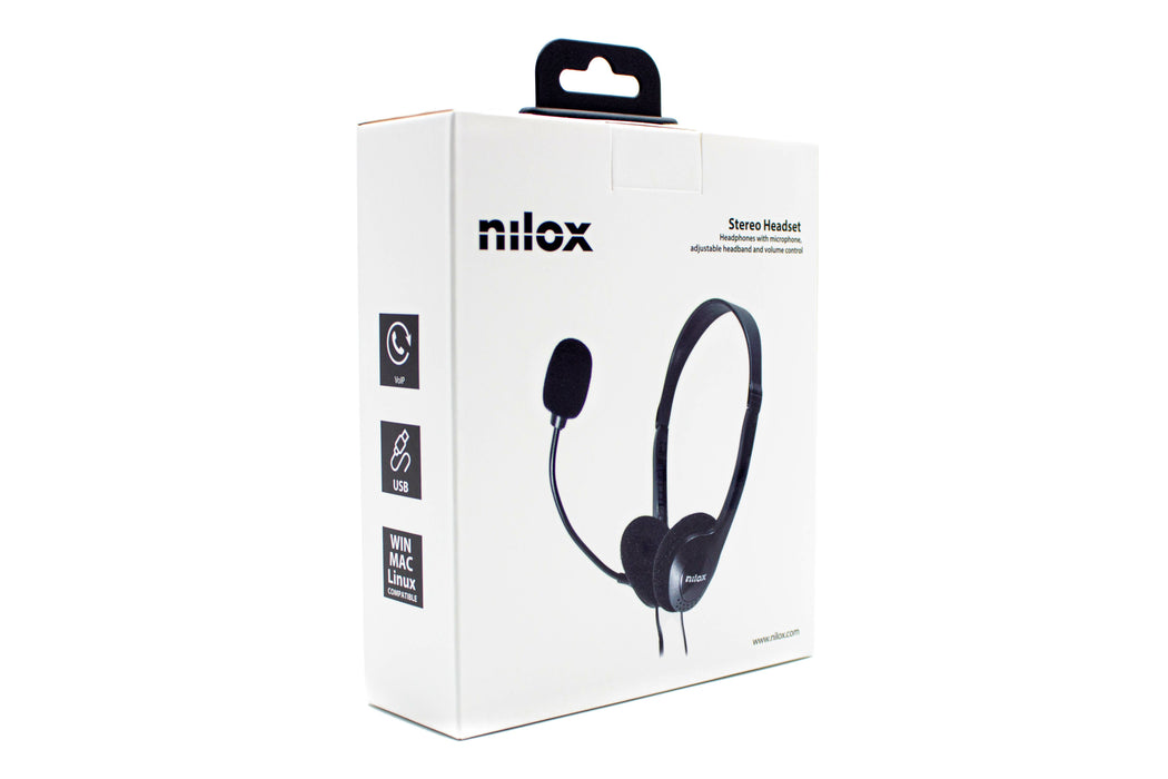 EAN 8436556143830 - Nilox NXAU0000002 auricular y casco Auriculares Alámbrico Diadema Oficina/Centro de llamadas USB tipo A N imagen 14