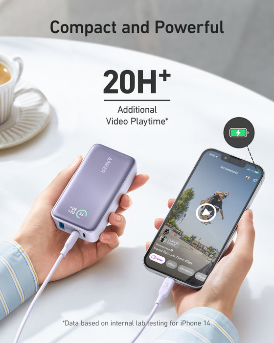 EAN 0194644145408 - Anker 533 Power Bank (PowerCore 30W) Litio 10000 mAh Negro imagen 3