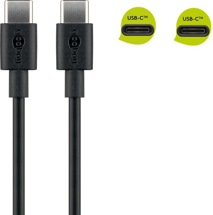EAN 4040849512438 - Goobay 51243 cable USB USB 2.0 2 m USB C Negro imagen 3