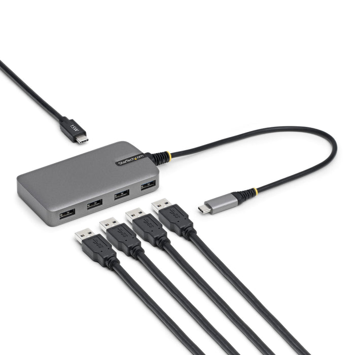 EAN 65030906234 - StarTech.com 5G4AC-USB-C-HUB hub de interfaz USB 3.2 Gen 1 (3.1 Gen 1) Type-C 5000 Mbit/s Gris imagen 1