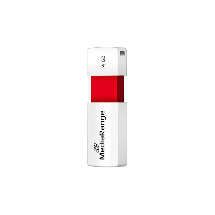 EAN 4260283118151 - MediaRange MR970 unidad flash USB 4 GB USB tipo A 2.0 Rojo, Blanco imagen 1
