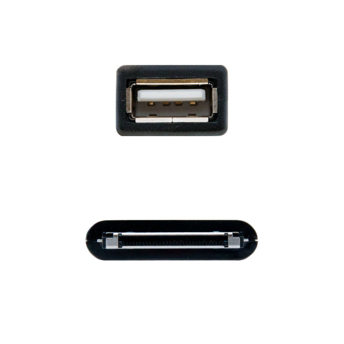 EAN 8433281006669 - Nanocable 10.10.4000 cable de teléfono móvil Negro 0,15 m USB A Samsung 30-pin imagen 3