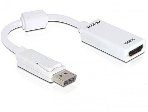 EAN 4043619617678 - DeLOCK 61767 adaptador de cable de vídeo 0,125 m DisplayPort HDMI tipo A (Estándar) Blanco imagen 1