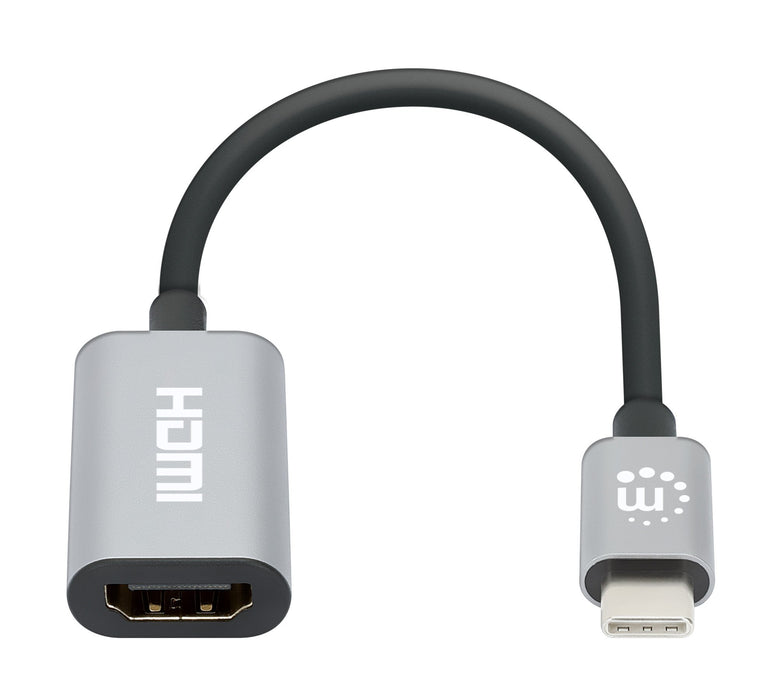 EAN 766623153973 - Manhattan 153973 adaptador de cable de vídeo 0,11 m USB Tipo C HDMI Gris imagen 3