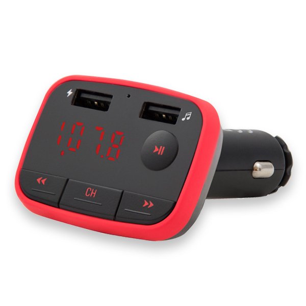 EAN 5901986044390 - Savio TR-10 transmisor FM 87 - 108 MHz Bluetooth/USB Negro, Rojo imagen 2