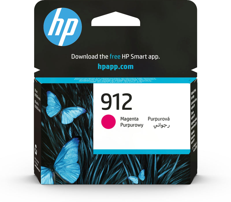 EAN 0192545866750 - HP 912 Magenta Original Ink Cartridge cartucho de tinta 1 pieza(s) Rendimiento estándar imagen 1