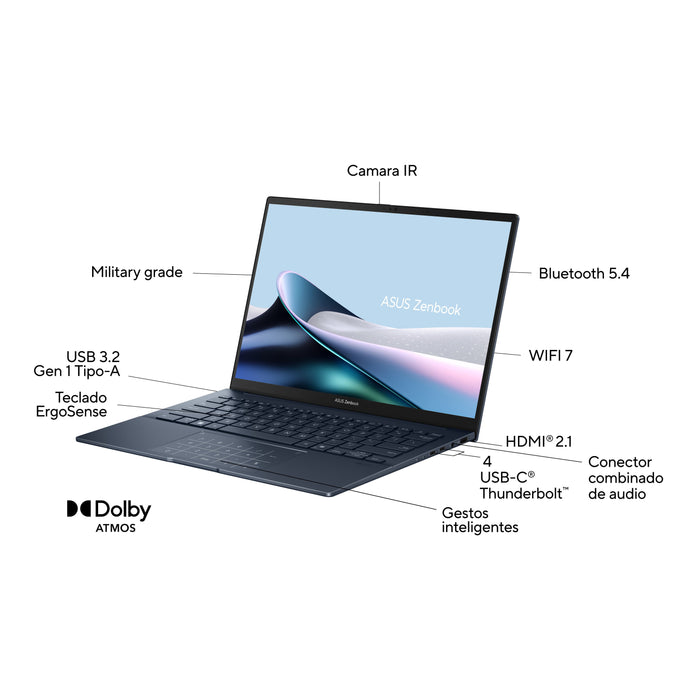 EAN 4711387809662 - ASUS Zenbook 14 OLED UX3405CA-PZ284W 35,6 cm (14") Pantalla táctil WQXGA+ LPDDR5x-SDRAM Wi-Fi 7 (802.11be imagen 3