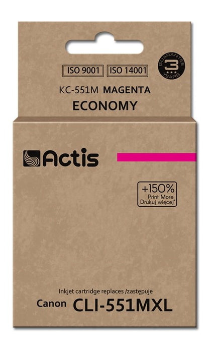 EAN 5901443019725 - Actis KC-551M cartucho de tinta 1 pieza(s) Compatible Rendimiento estándar Magenta imagen 1