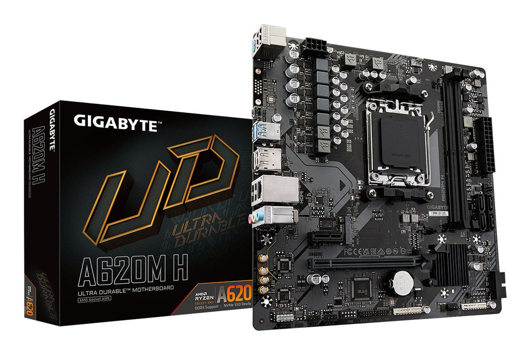 EAN 4719331855512 - GIGABYTE A620M H placa base AMD A620 Zócalo AM5 micro ATX imagen 1
