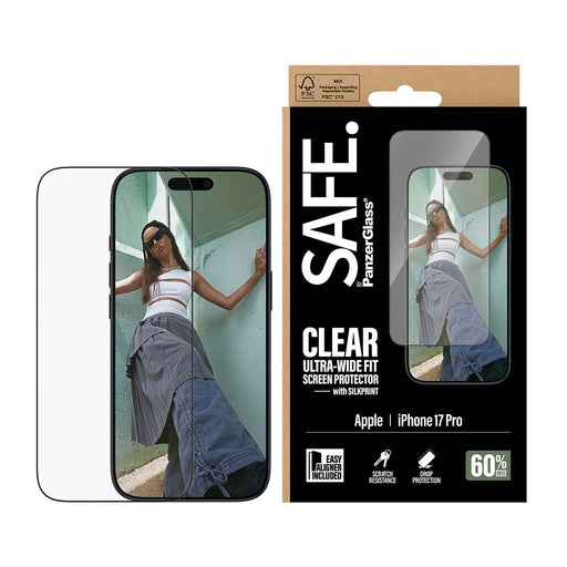 EAN 5715685029707 - PanzerGlass SAFE. by ® Screen Protector w. Black Frame iPhone 17 Pro | Ultra-Wide Fit w. EasyAligner Prot imagen 2