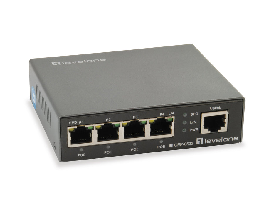 EAN 4015867207437 - LevelOne GEP-0523 switch Gigabit Ethernet (10/100/1000) Energía sobre Ethernet (PoE) Negro imagen 1