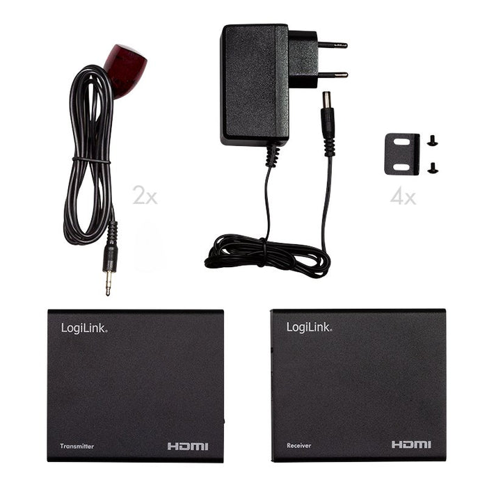 EAN 4052792050769 - LogiLink HD0030 extensor audio/video Transmisor y receptor de señales AV Negro imagen 6