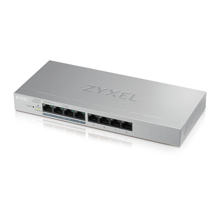 EAN 3540260177557 - Zyxel GS1200-8HP v2 Gestionado Gigabit Ethernet (10/100/1000) Energía sobre Ethernet (PoE) Gris imagen 1