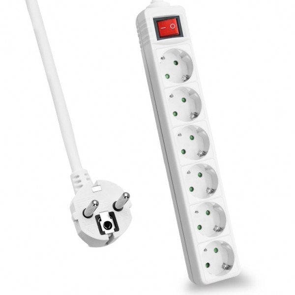 EAN 4005938627974 - Helos 262797 base múltiple 3 m 6 salidas AC Interior Blanco imagen 1