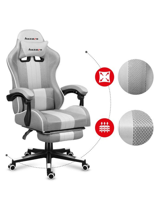 EAN 5903796011371 - Huzaro FORCE 4.7 Silla para videojuegos de PC Asiento (de seguridad) de butaca Gris imagen 13