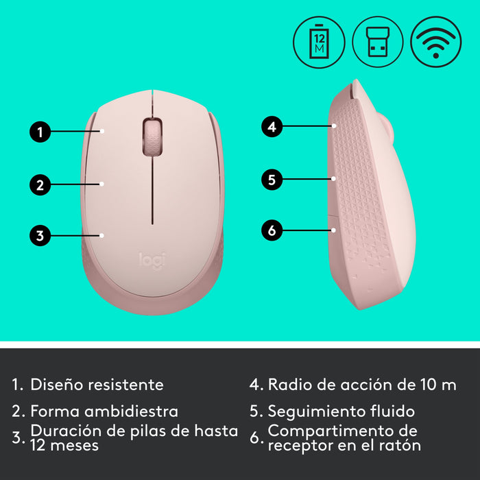 EAN 5099206108783 - Logitech 910-006865 ratón Oficina Ambidextro RF inalámbrico Óptico imagen 10